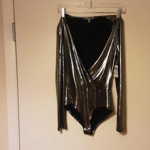 Charlotte Russe Tops - NWT SUPER SUPER GOLD BODY SUIT. SIZE SMALL